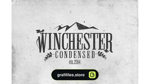 فونت انگلیسی کلاسیک Winchester Condensed Font