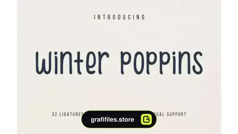 فونت انگلیسی دست نویس Winter Poppins Font