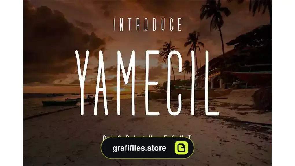 فونت انگلیسی مدرن Yamecil Font