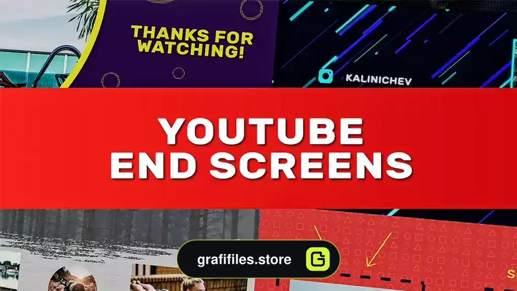 پروژه افترافکت صفحه نمایش پایانی یوتیوب YouTube End Screens 4K