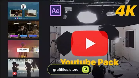 پروژه افترافکت یوتیوب Youtube Pack