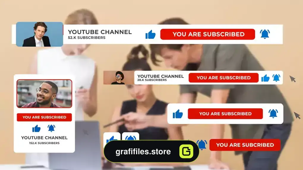 پروژه افترافکت سابسکرایب یوتیوب YouTube Subscribe V.2