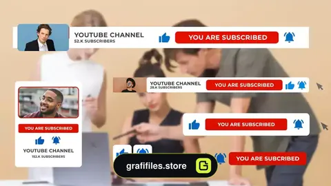 پروژه افترافکت سابسکرایب یوتیوب YouTube Subscribe V.2