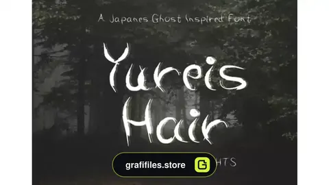 فونت انگلیسی ترسناک Yureis Hair Font