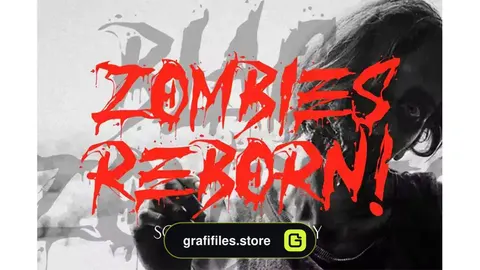 فونت انگلیسی ترسناک Zombies Reborn