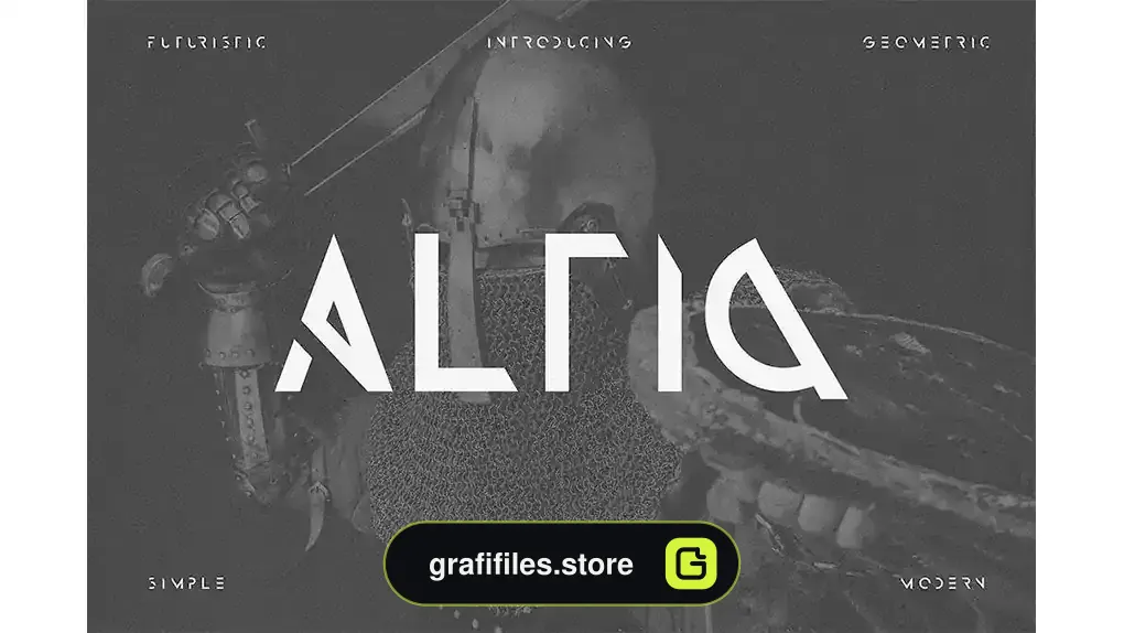فونت انگلیسی مدرن Altiq - Futuristic Font