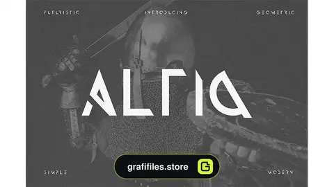 فونت انگلیسی مدرن Altiq - Futuristic Font
