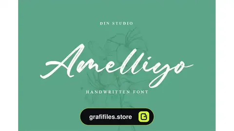 فونت انگلیسی دست نویس Amelliyo-Handwritten Font