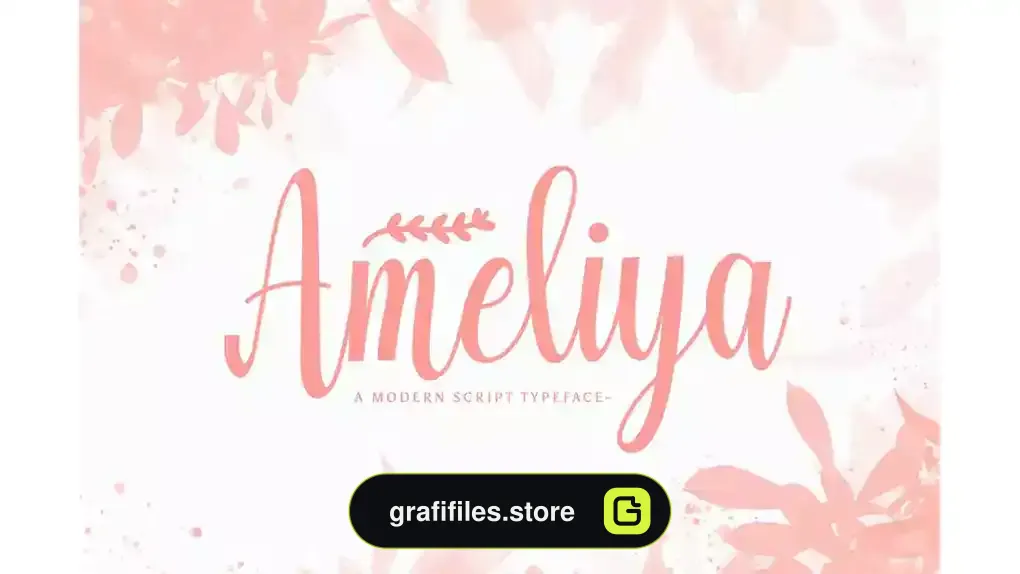 فونت انگلیسی دست نویس Amelya - Handwritten Font