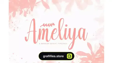 فونت انگلیسی دست نویس Amelya - Handwritten Font
