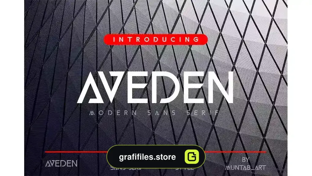 فونت انگلیسی مدرن Aveden Modern Sans