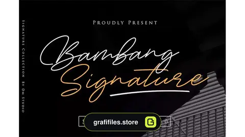 فونت انگلیسی به سبک امضا Bambang Signature V2.0 - Signature Font