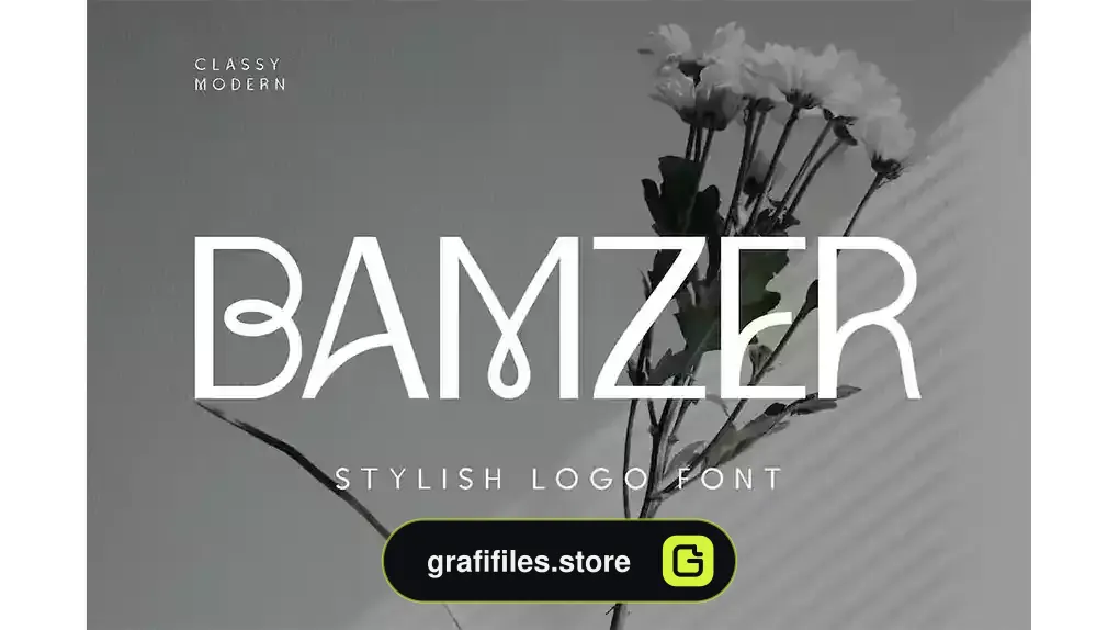 فونت انگلیسی لوگو Bamzer Stylish Logo Font