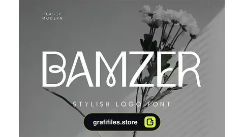 فونت انگلیسی لوگو Bamzer Stylish Logo Font