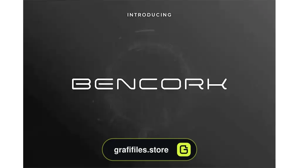 فونت انگلیسی مدرن Bencork