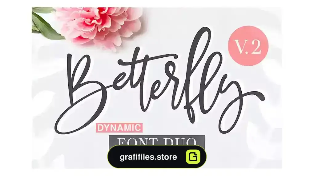 فونت انگلیسی پیوسته BetterFly 2 - Dynamic Font Duo