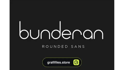 فونت انگلیسی مدرن Bunderan