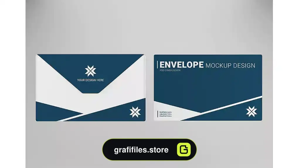 موکاپ پاکت نامه Business envelope mockup