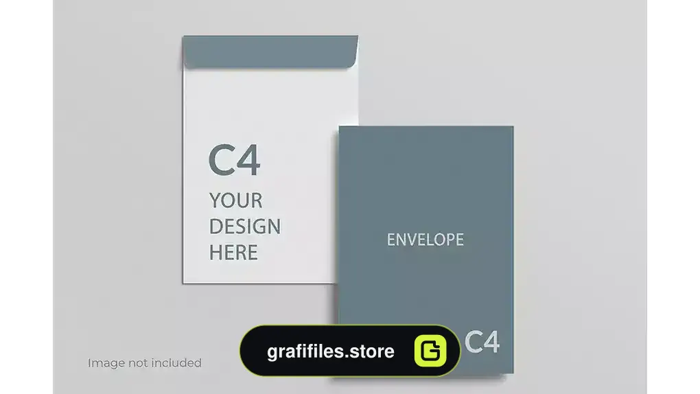 موکاپ پاکت نامه C4 envelope mockup
