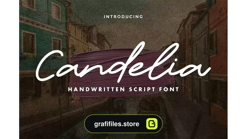 فونت انگلیسی دست نویس Candelia Handwritten Font