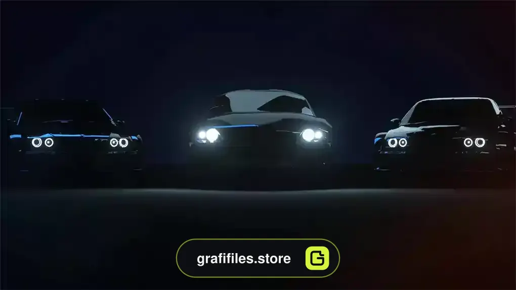 پروژه پریمیر لوگو ماشین مسابقه Car Logo Racing Reveal