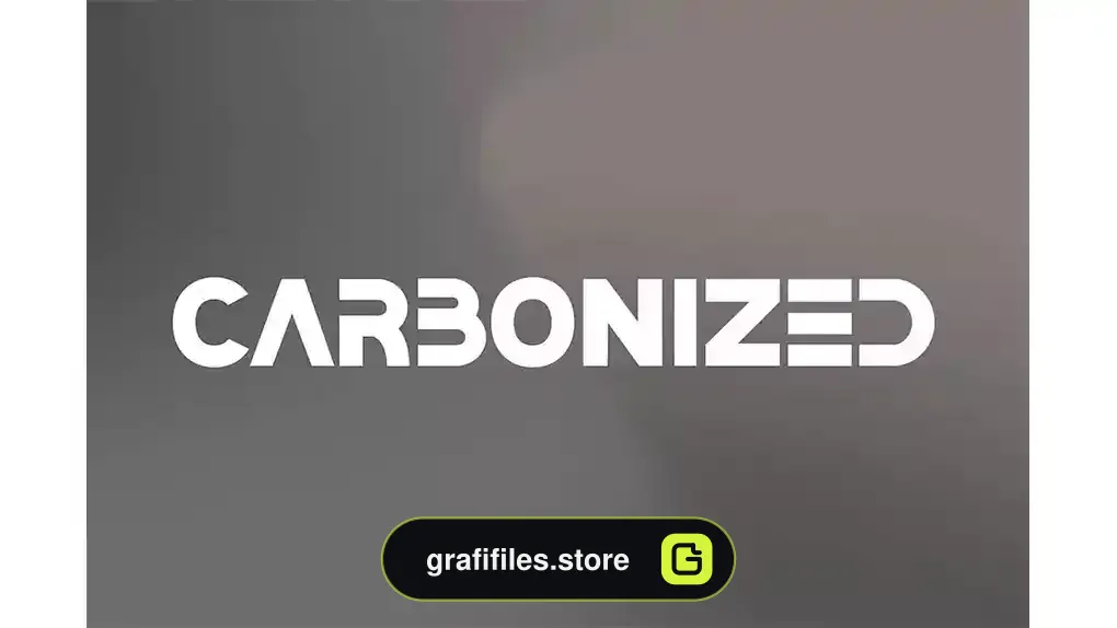 فونت انگلیسی لوگو Carbonized