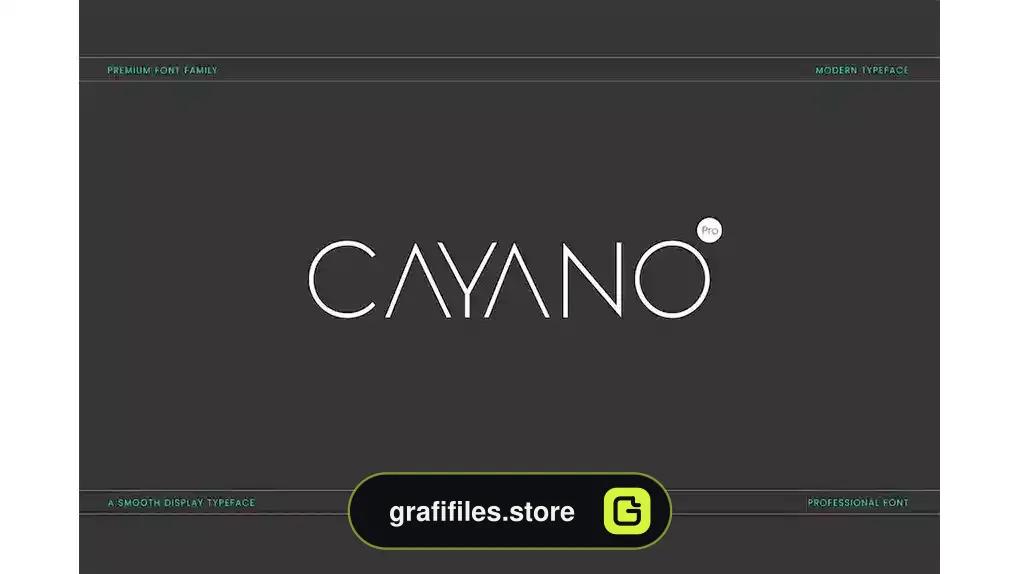 فونت انگلیسی مدرن Cayano Pro