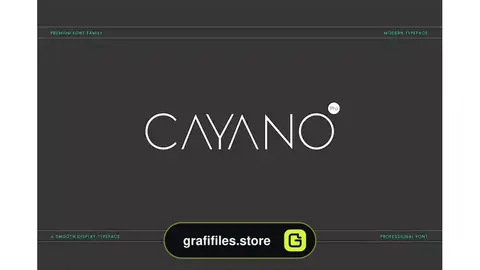 فونت انگلیسی مدرن Cayano Pro
