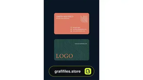 طرح لایه باز کارت ویزیت فروشگاه کتاب 1