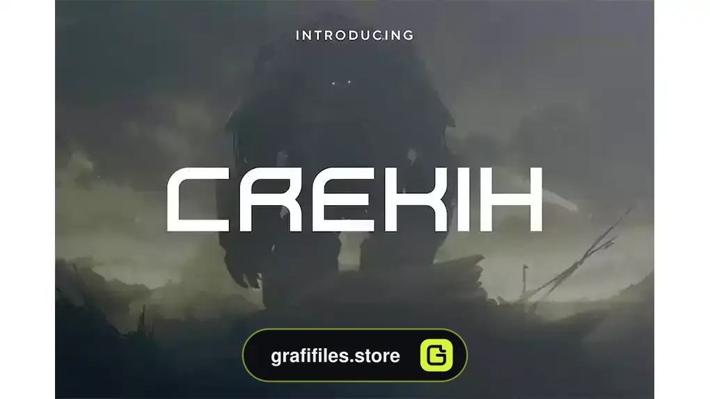 فونت انگلیسی مدرن Crekih