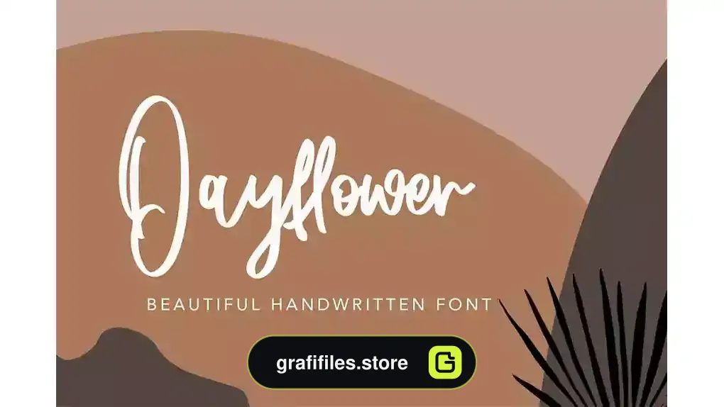 فونت انگلیسی دست نویس Dayflower - Handwritten Font