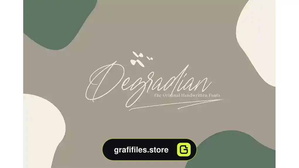فونت انگلیسی دست نویس Degradian - Handwritten Fonts