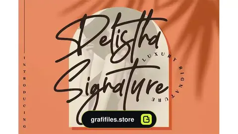 دانلود فونت انگلیسی به سبک امضا Delistha Signature Signature Script