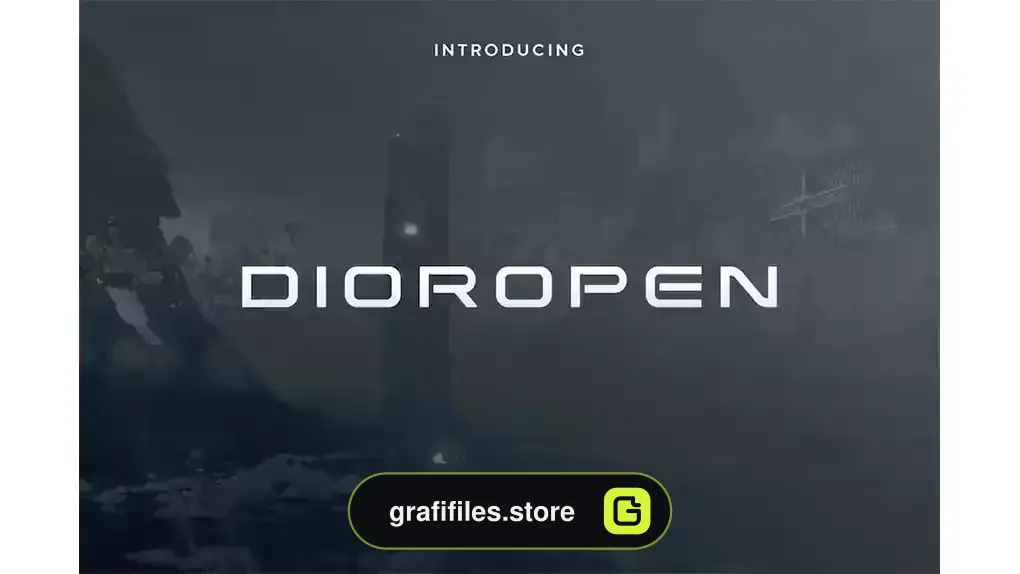فونت انگلیسی مدرن Dioropen