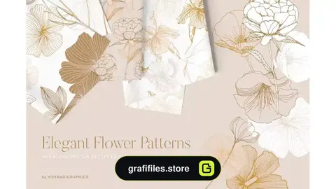 پترن گل Elegant Flower Patterns