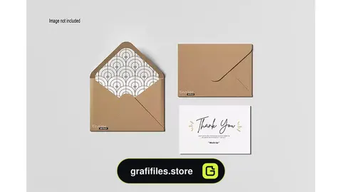 موکاپ پاکت نامه Envelope c6 mockup