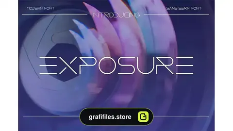 فونت انگلیسی مدرن Exposure Modern Sans