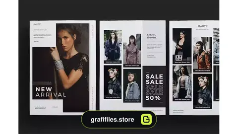 طرح لایه باز کاتالوگ فشن Fashion Flyer 2