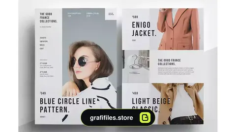 طرح لایه باز کاتالوگ فشن Fashion Flyer