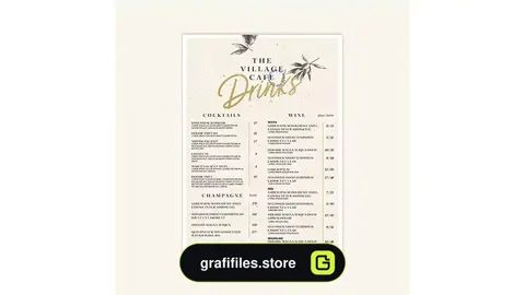 طرح لایه باز منو غذا Food menu template