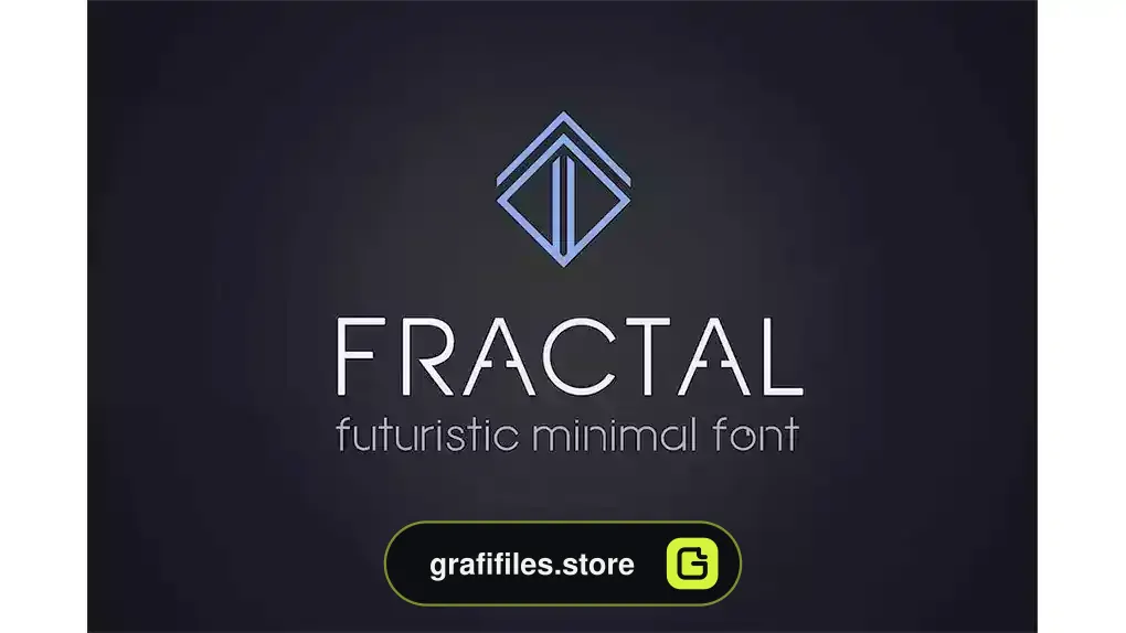 فونت انگلیسی مدرن Fractal Futuristic font