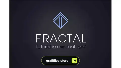 فونت انگلیسی مدرن Fractal Futuristic font