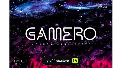 فونت انگلیسی مدرن Gamero Modern Sans