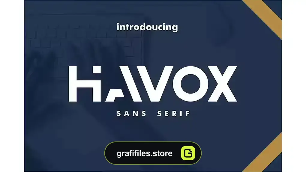 فونت انگلیسی مدرن Havox Modern Font