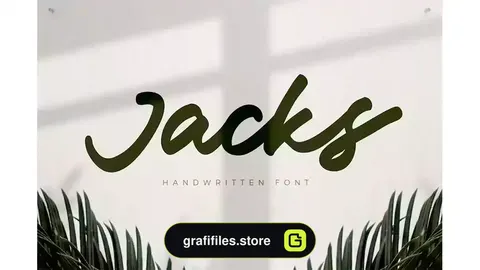 فونت انگلیسی پیوسته Jacks - Handwritten Font
