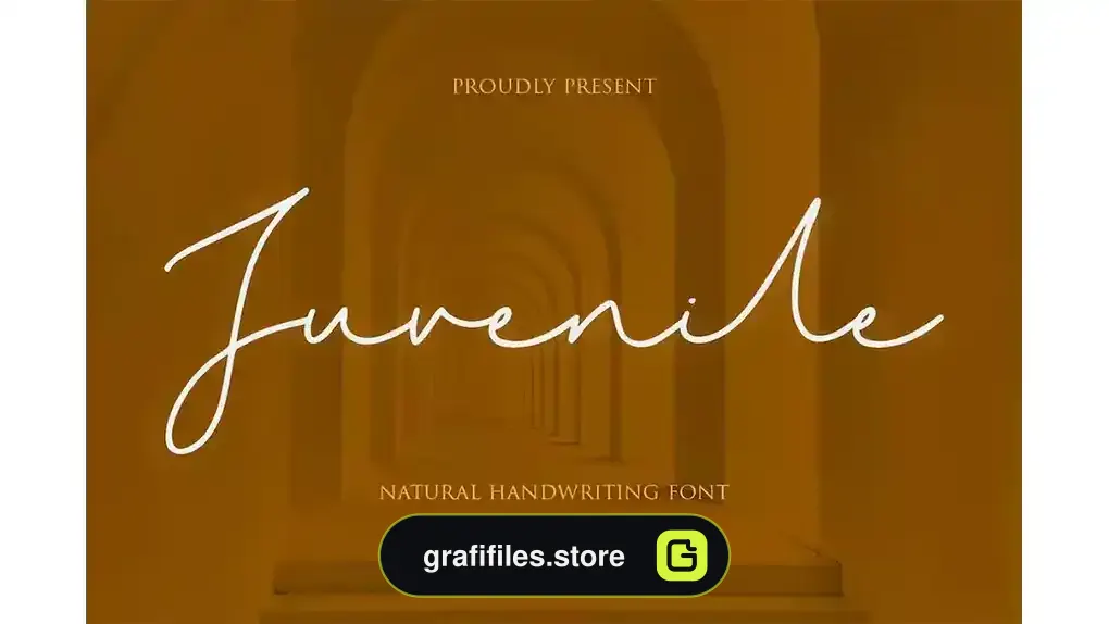 فونت انگلیسی پیوسته Juvenile Handwritten Font