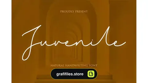 فونت انگلیسی پیوسته Juvenile Handwritten Font