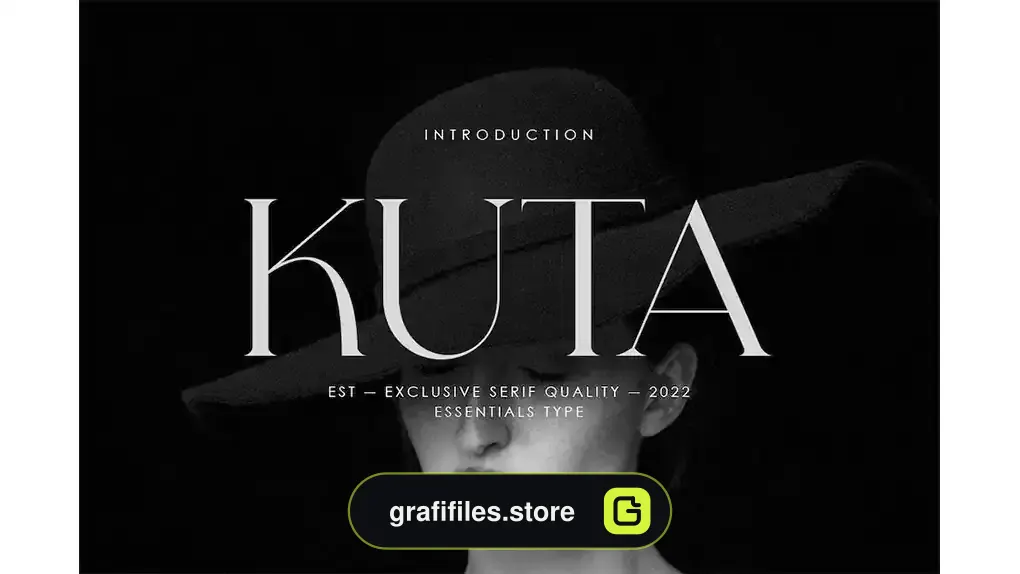 فونت انگلیسی مدرن Kuta - Exclusive Serif