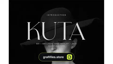 فونت انگلیسی مدرن Kuta - Exclusive Serif