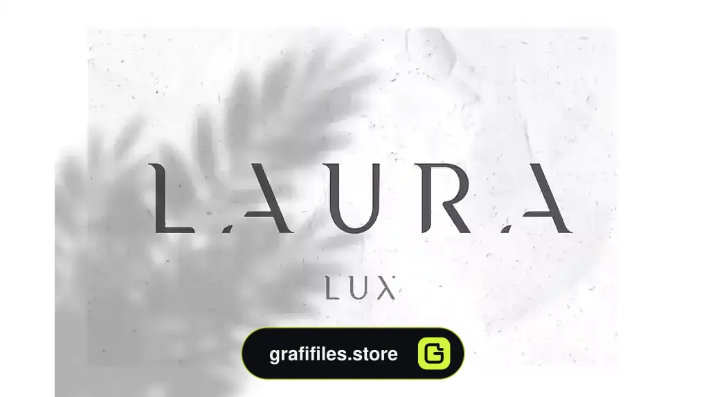 فونت انگلیسی مدرن Laura - A Minimal Luxury Font
